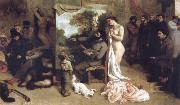 Gustave Courbet Detail of the Studio of the Painter,a Real Allegory oil painting picture wholesale